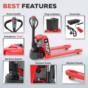 Electric Pallet Jack US-EPT44K FE with 4400 Lb Capacity – Heavy-Duty Performance - TEXLIFT