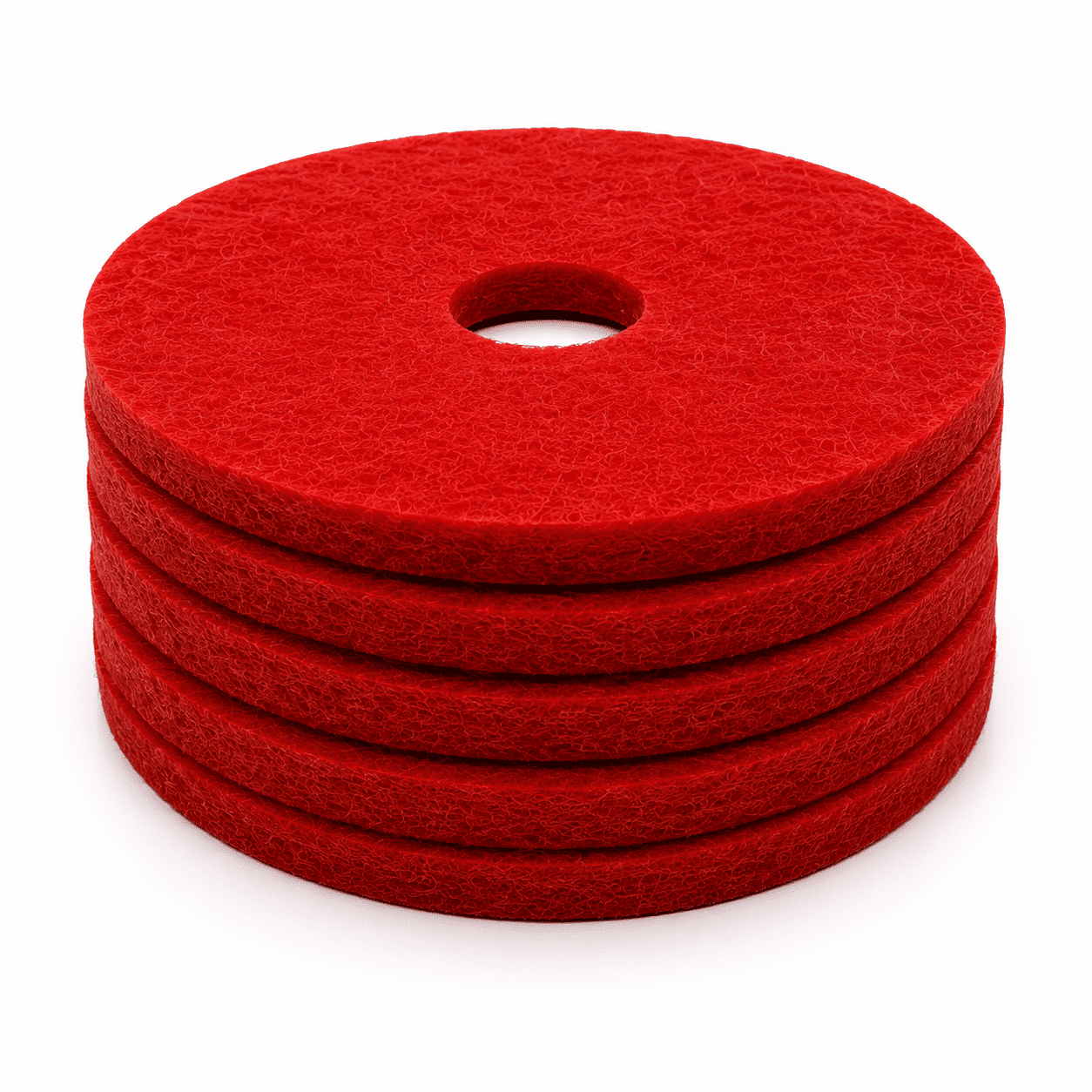 5-Pack 16" Red Floor Scrubbing Pads for Texlift US-TX SC16 Walk-Behind Floor Scrubber - TEXLIFT