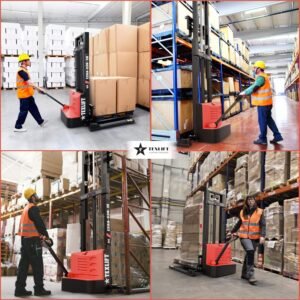 Adjustable Electric Walkie Stacker – 3300Lbs Capacity, 98" Lift Height - TEXLIFT