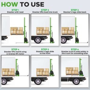 Agile & Efficient 1100 Lbs Semi-Electric Self-Stacker – Lightweight & Reliable - TEXLIFT