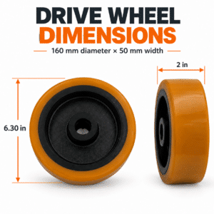 Heavy-Duty Drive Wheel Replacement for Electric Pallet Stackers – Fits US-DS33K, US-ES33K & US-ESN33K Series