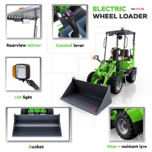 Texlift Electric Wheel Loader – Compact Battery-Powered Loader for Farm and Construction Use