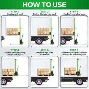 Fully Electric Self-Stacker, 2200 Lbs Capacity – Streamline Your Material Handling - TEXLIFT