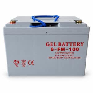 12V 100Ah GEL Lead Acid Battery 6-FM-100 – Deep-Cycle Replacement Battery for Texlift US-ESBA33K Series Electric Pallet Stackers