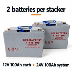 12V 100Ah GEL Lead Acid Battery 6-FM-100 – Deep Cycle Electric Stacker Replacement