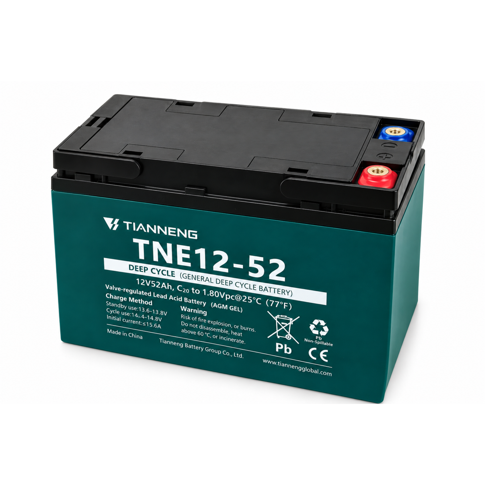 12V 52Ah Lead Acid Deep Cycle Replacement Battery for Texlift US-TX SC16 Floor Scrubber