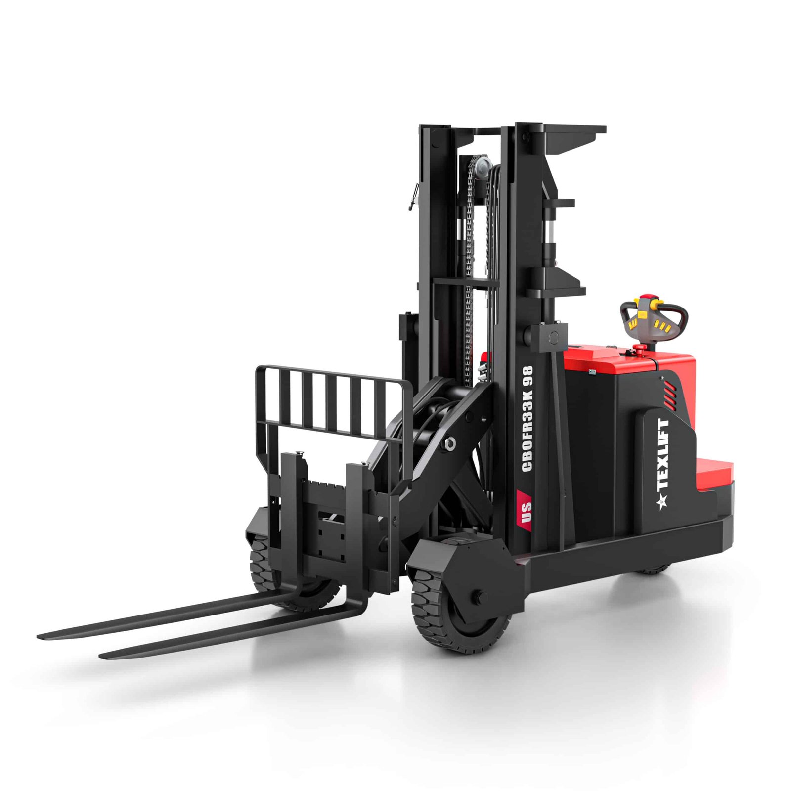 US-CBOFR33K 98 Counterbalance Reach Stacker 3,300 lb 98 in Lift Height